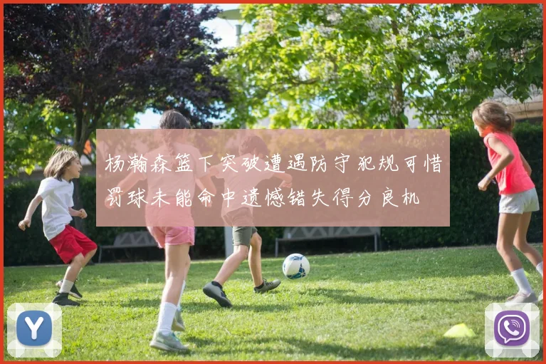 杨瀚森篮下突破遭遇防守犯规可惜罚球未能命中遗憾错失得分良机