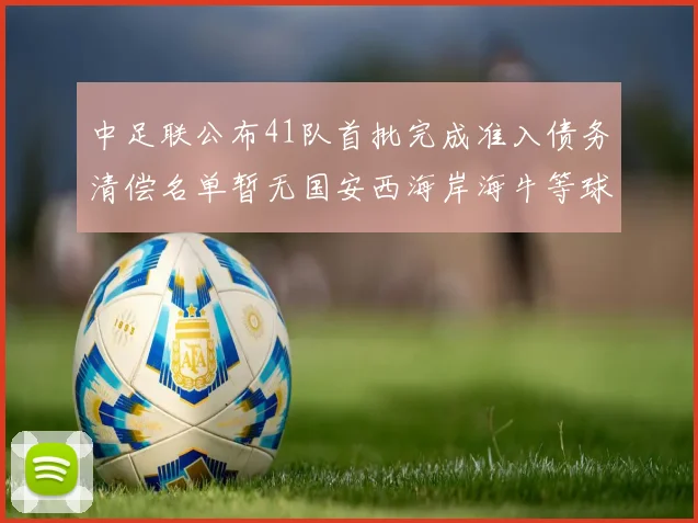 中足联公布41队首批完成准入债务清偿名单暂无国安西海岸海牛等球队参与